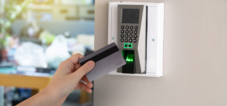 key card entry system Bret Harte